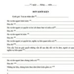 Mẫu đơn khởi kiện mới nhất và hướng dẫn viết đơn khởi kiện