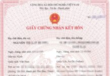 Dịch vụ Hồ sơ kết hôn có yếu tố nước ngoài Mẫu giấy chứng nhận kết hôn với người nước ngoài