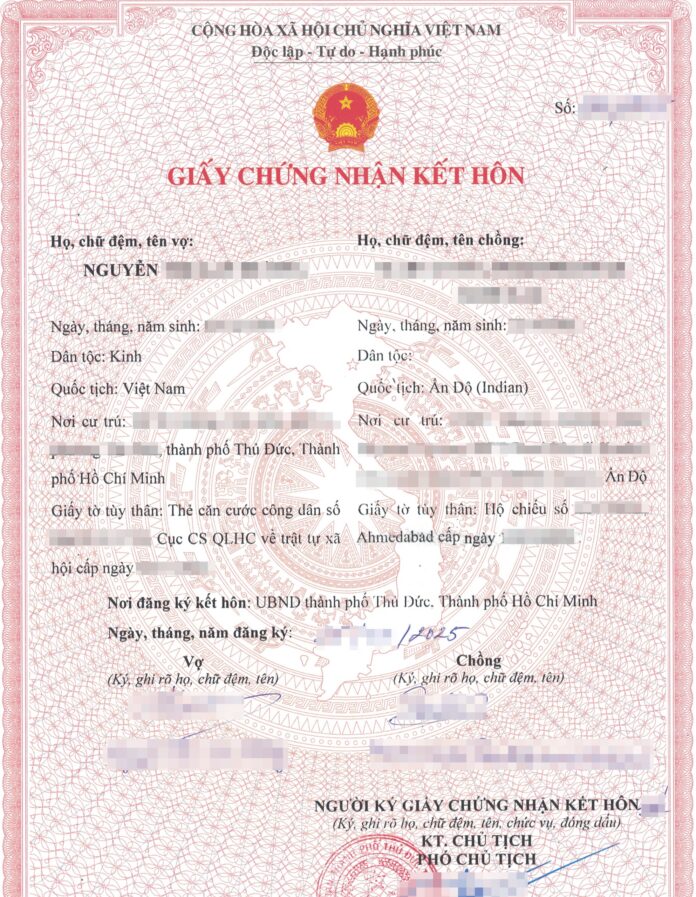 GCNKH_New Mẫu giấy chứng nhận kết hôn với người nước ngoài